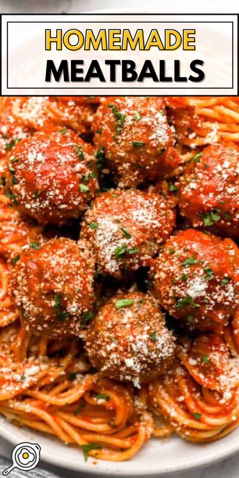 homemade meatballs recipe pin